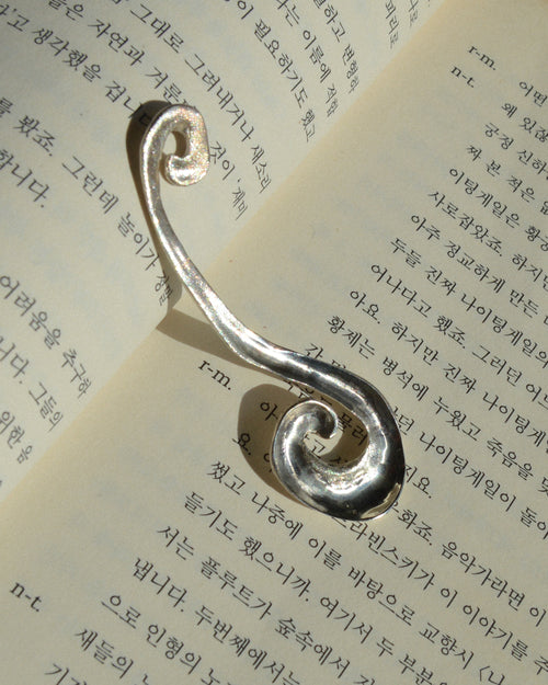 Memory silver spoon – sculptural sterling silver keepsake spoon